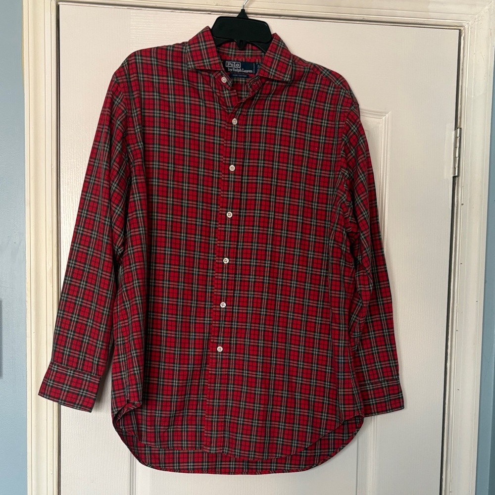 Polo Ralph Lauren Classic Red and Green Check Shirt